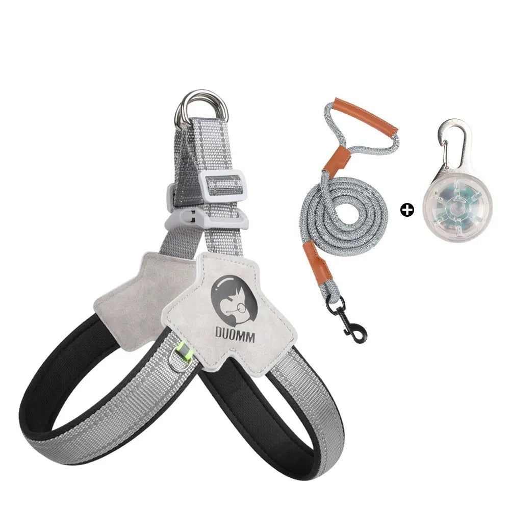 Night Weave LED Dog Harness & Leash Set