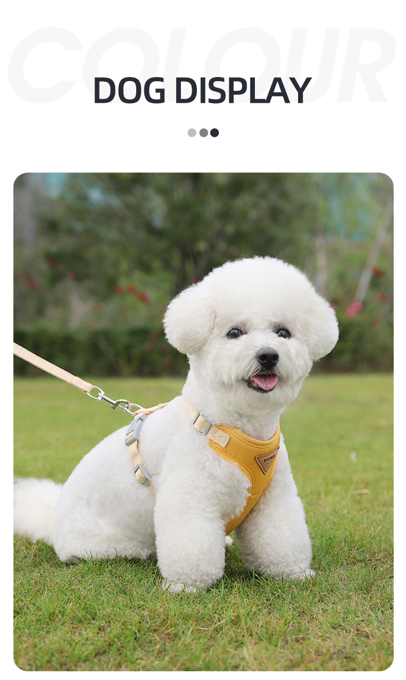 Soft Form Escape-Resistant Pet Harness and Leash Set