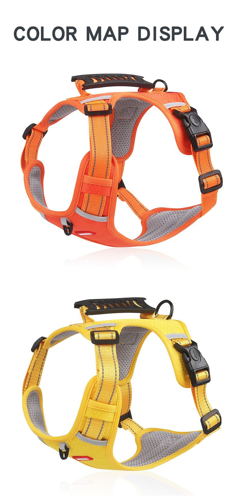 Ridge Guide Reflective Dog Harness and Leash Set