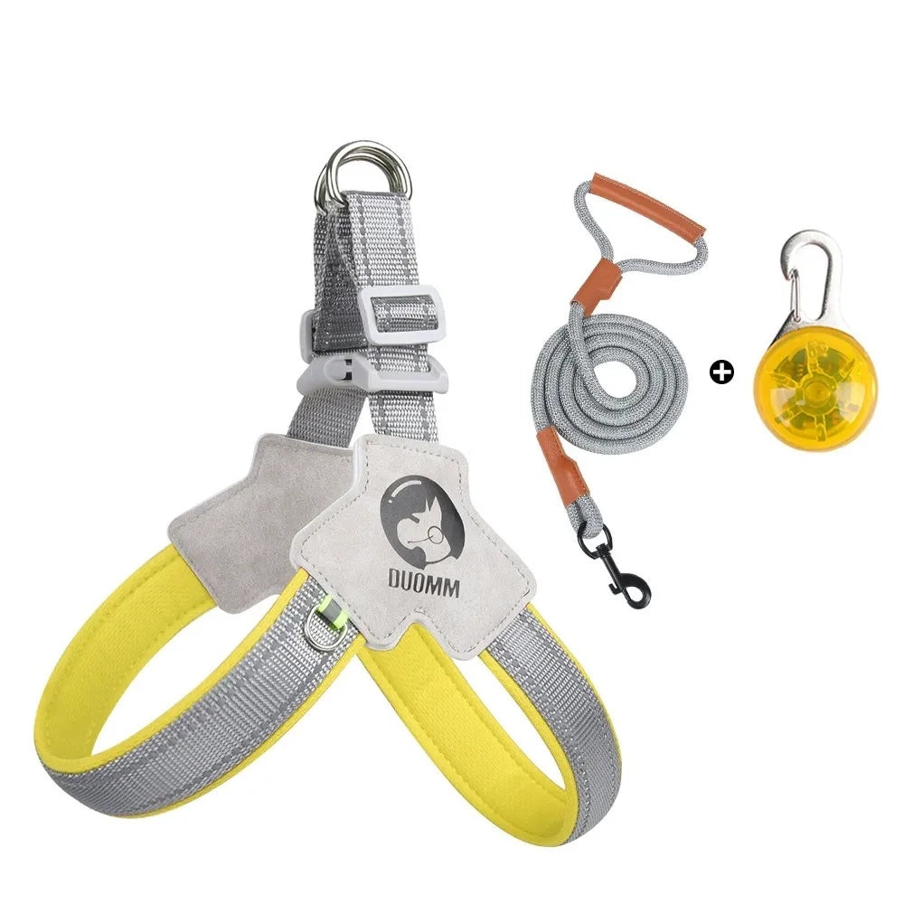 Night Weave LED Dog Harness & Leash Set