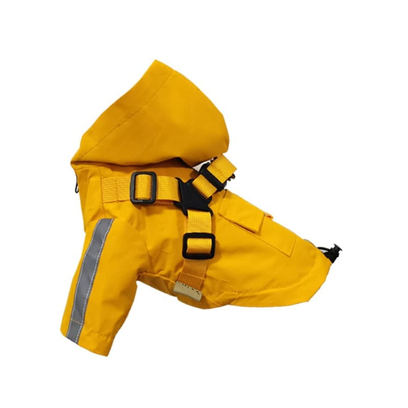 Reflective Harness Dog Rain Cape