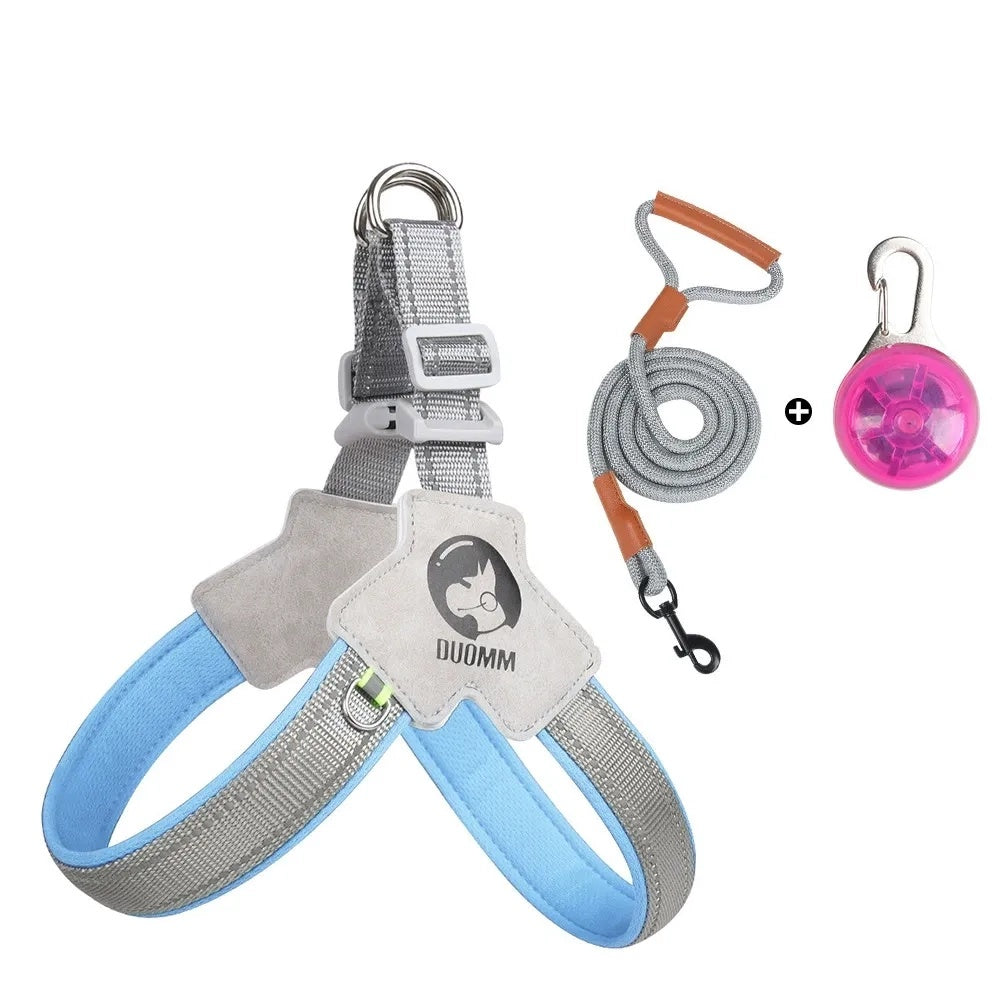 Night Weave LED Dog Harness & Leash Set