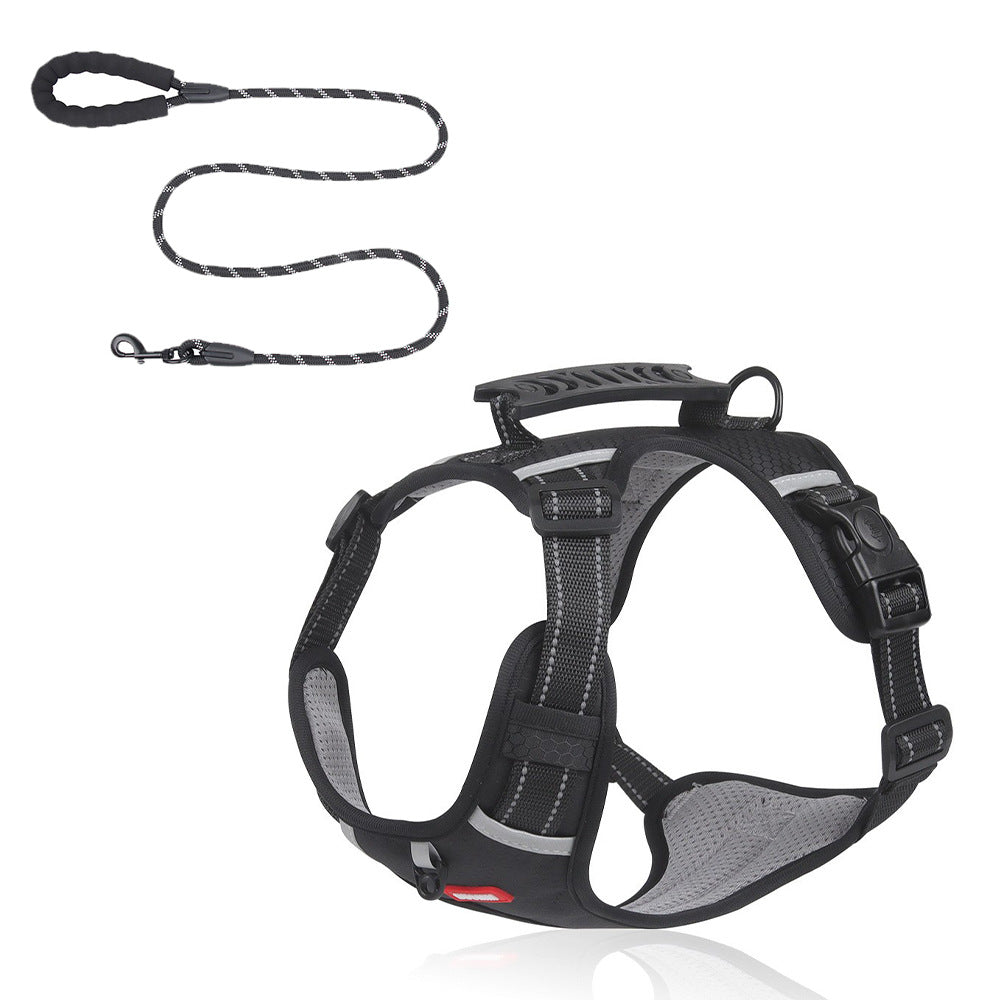 Crest Assist Reflective Dog Harness & Leash Set