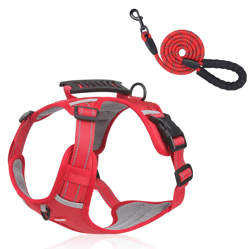 Crest Assist Reflective Dog Harness & Leash Set