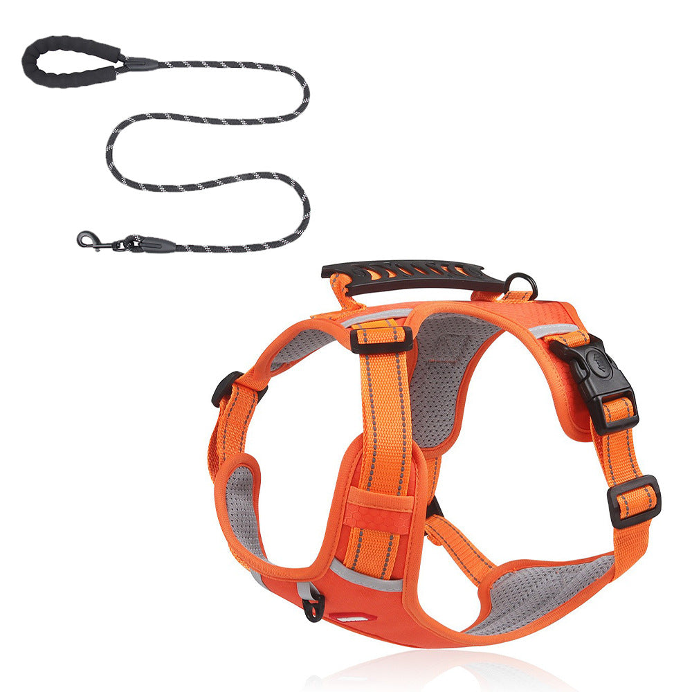 Crest Assist Reflective Dog Harness & Leash Set