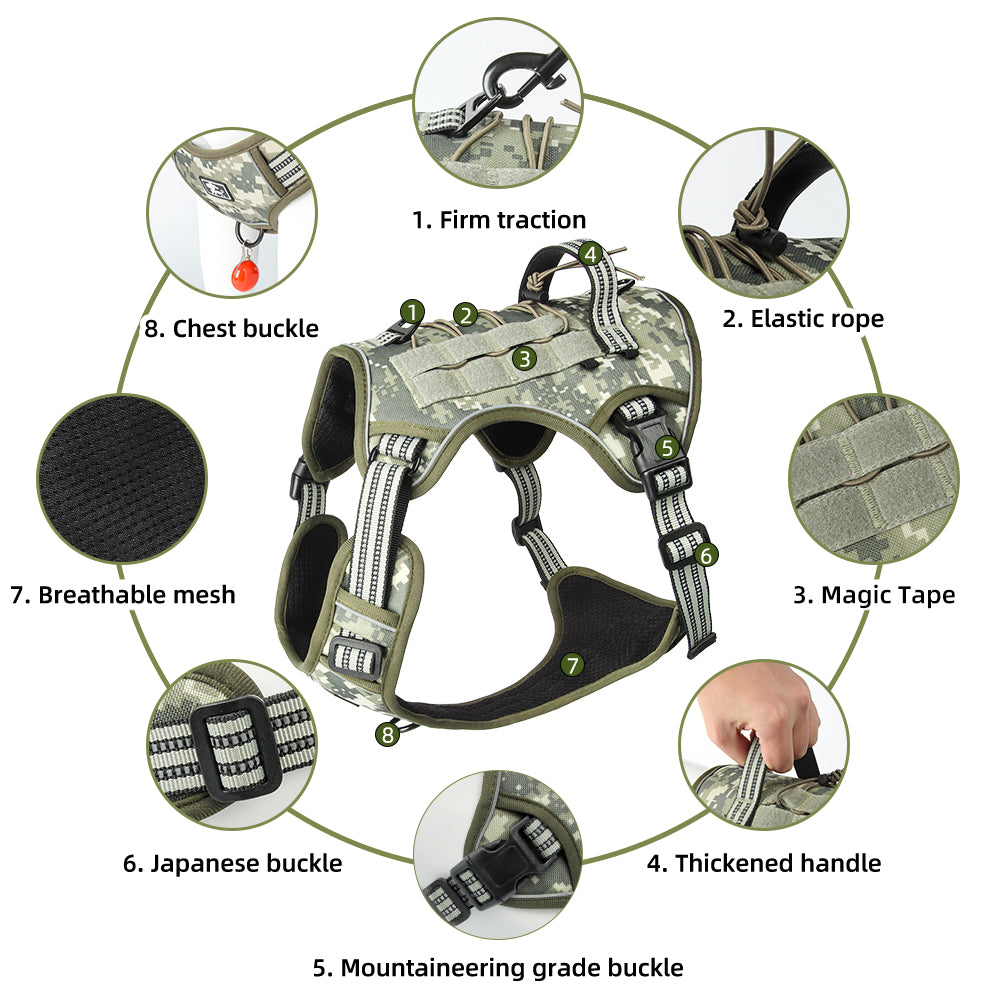 Luma Guard LED Dog Harness & Leash Set
