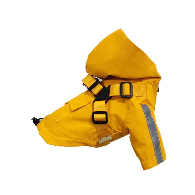 Reflective Harness Dog Rain Cape