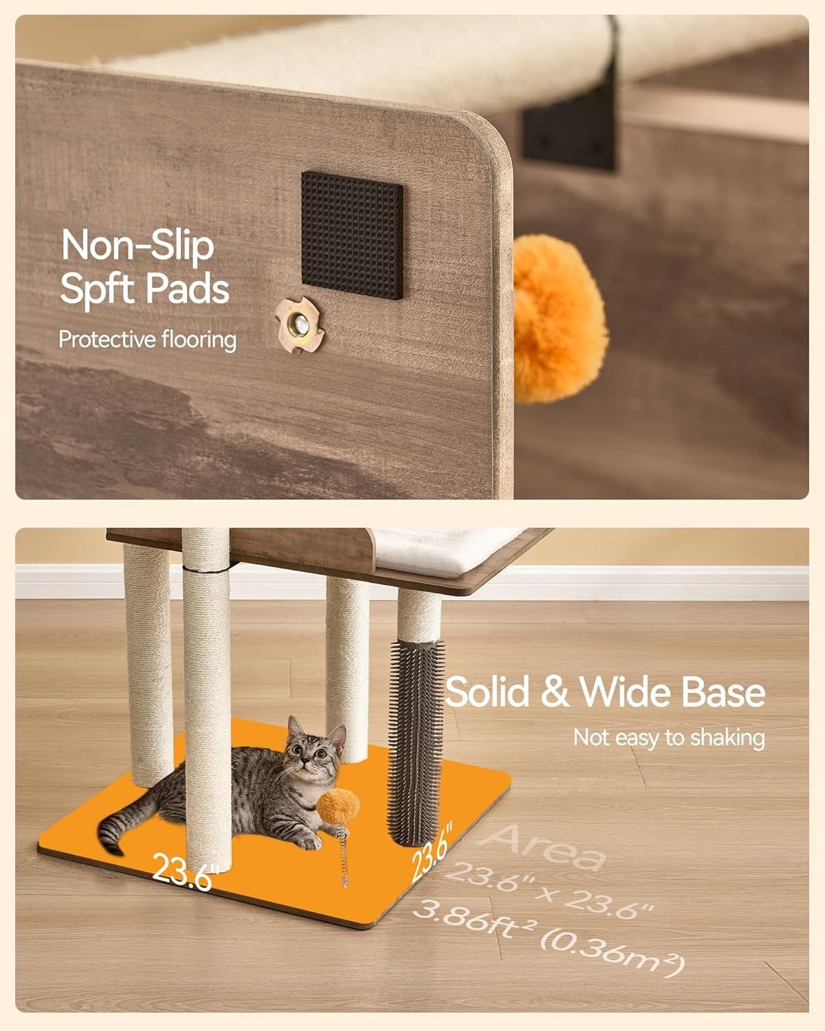 Cat Tree Tower – Indoor Condo with Sisal Posts