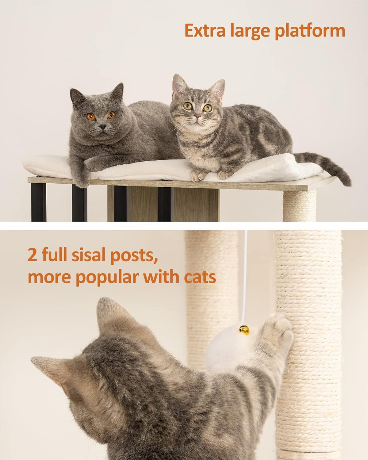 Cat Tree Tower – Indoor Condo with Sisal Posts
