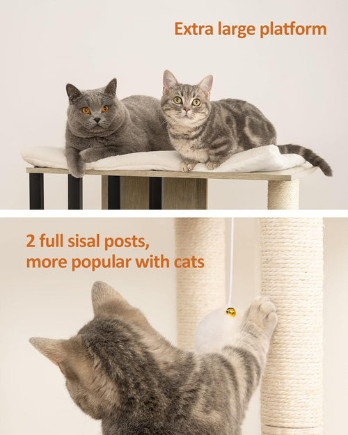 Cat Tree Tower – Indoor Condo with Sisal Posts